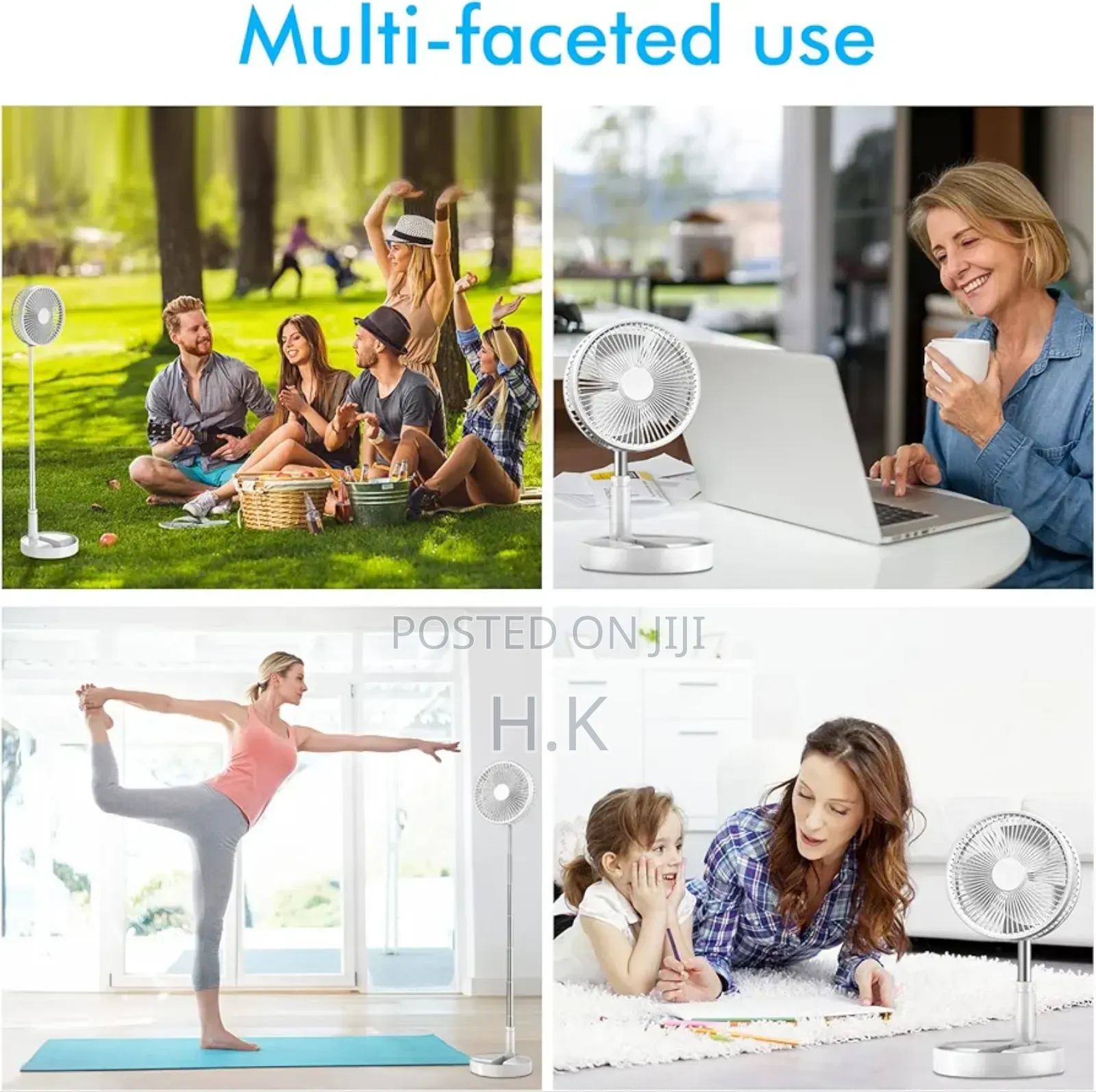 Foldable Portable Fan Pedestal Fan