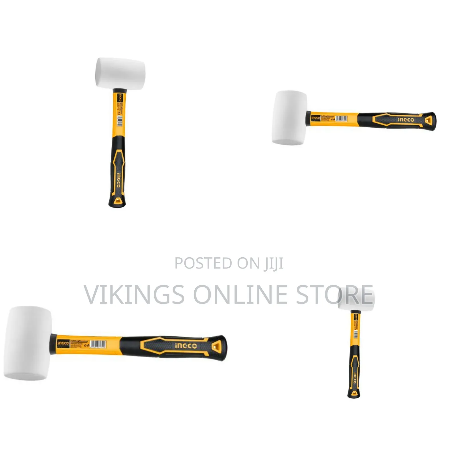 Ingco Hruh8308 - Rubber Hammer - Orange