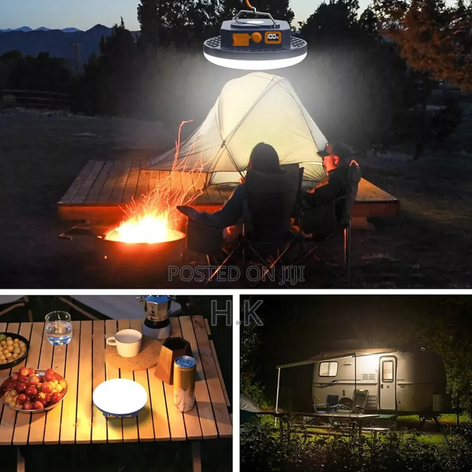 Portable Led Camping Lantern Rechargeable Light 30w