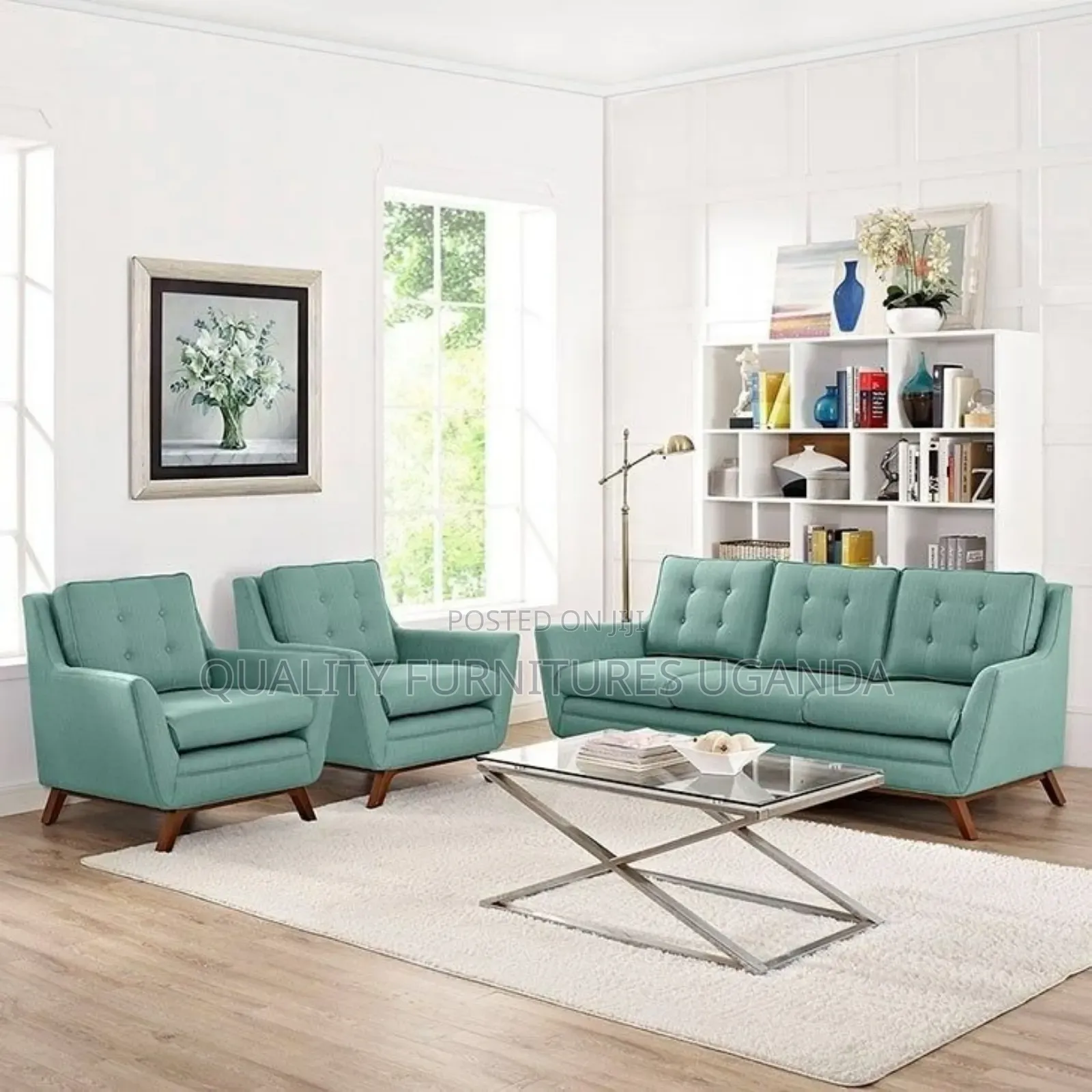 Heavy Fabric 5 Sitter Sofa Set