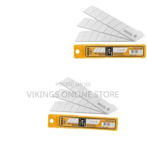 Ingco Hknsb112 - 10 PCS 18mm Knife Blades Set - Orange