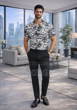 Casual Cool Shirt and Gentle Pants Set