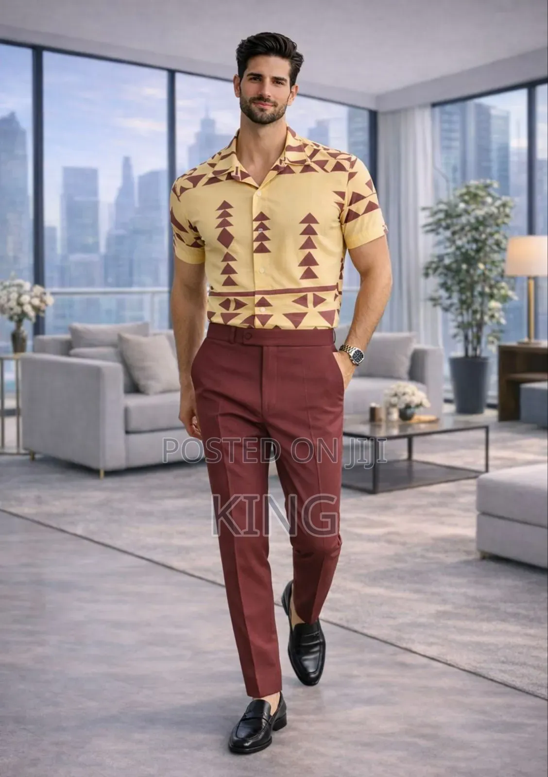 Casual Cool Shirt and Gentle Pants Set