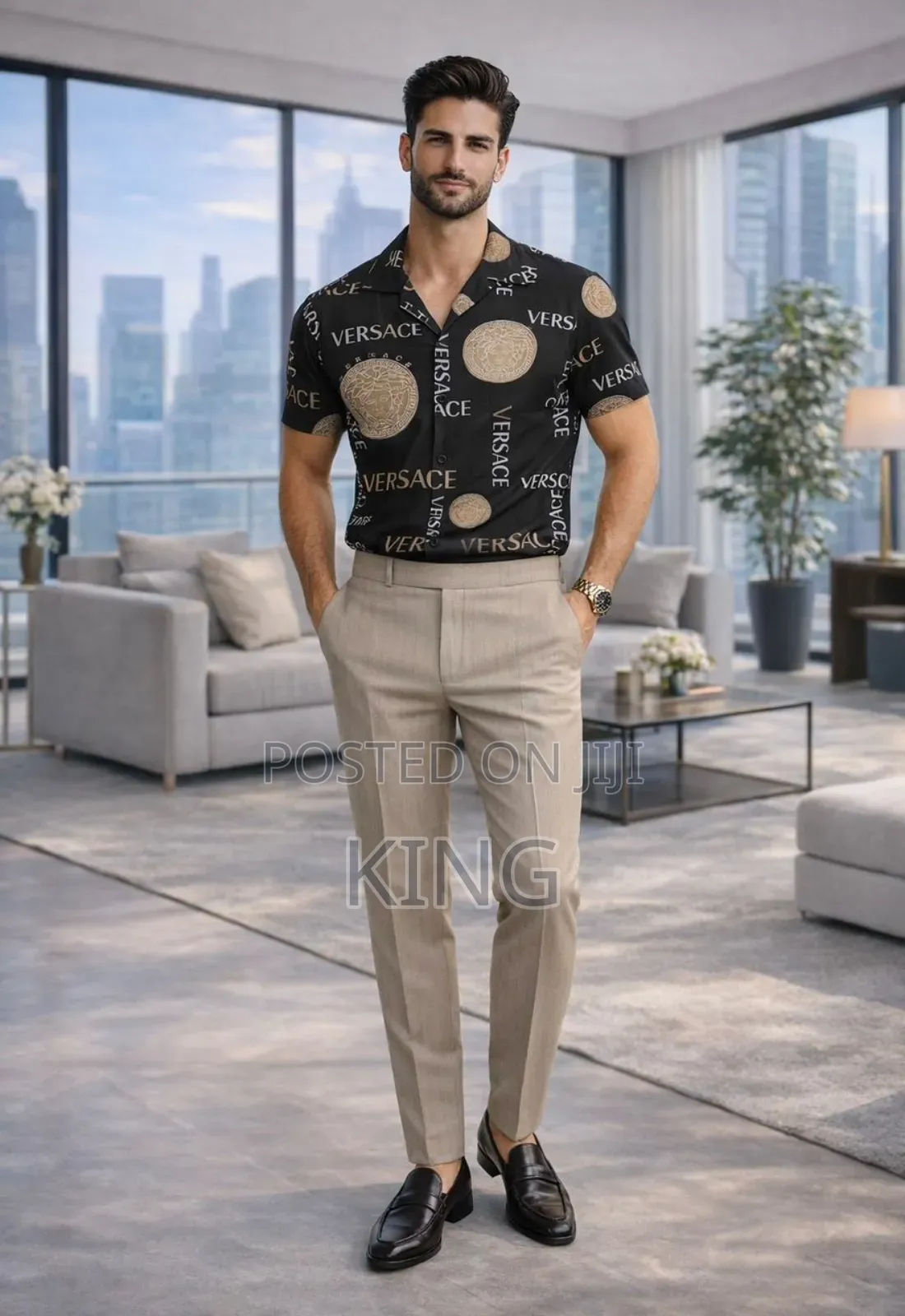 Casual Cool Shirt and Gentle Pants Set