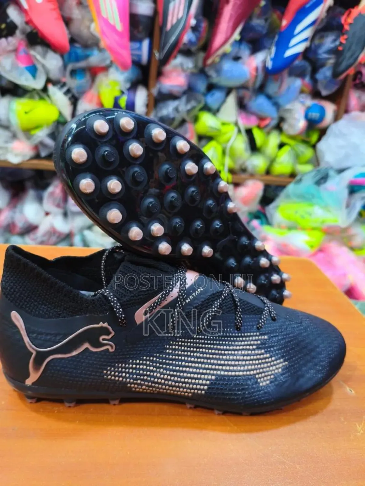 Puma Future Ultimate Mg Football Boots. Black and Copper Rose