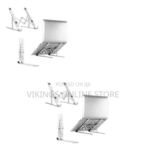 7 Level Adjustable Portable Laptop Stand - Silver