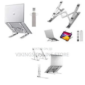 7 Level Adjustable Portable Laptop Stand - Silver