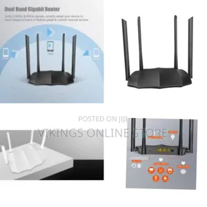 Tenda Ac1200 Dual Band Gigabit Smart Wifi Router Gaming Uhd Streaming