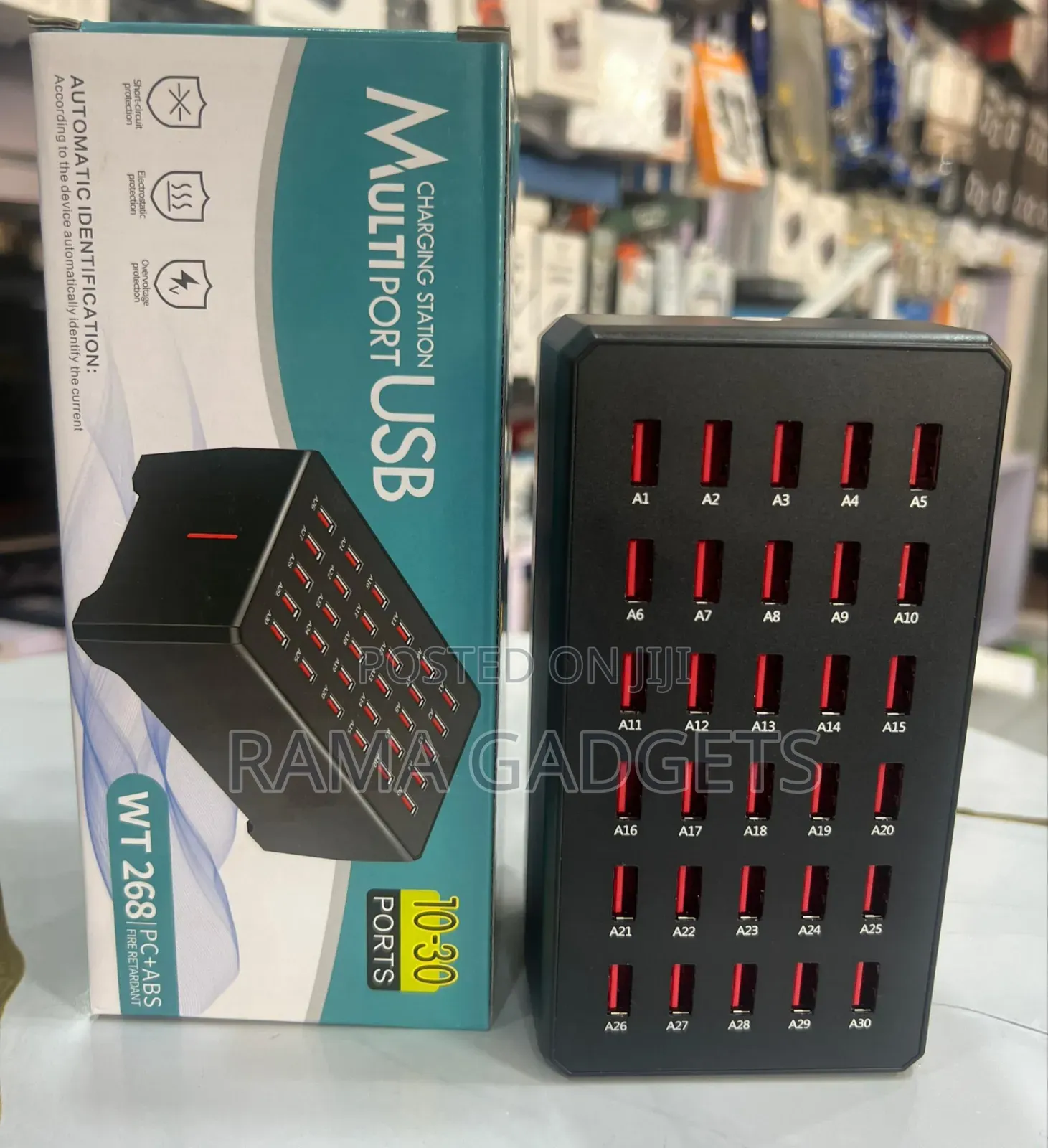 Crony Wt268 30-Port Usb Charging Station.