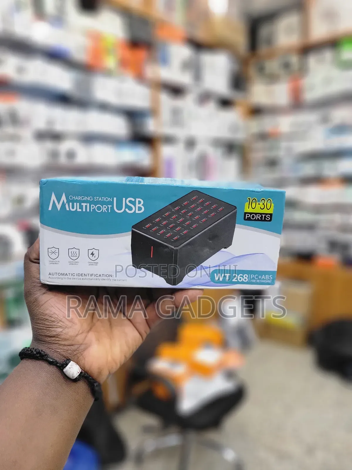 Crony Wt268 30-Port Usb Charging Station.