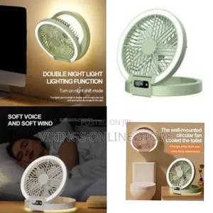 Foldable Desk Fan Quiet Table Fan Ultra-Thin - Usb Rechargeable