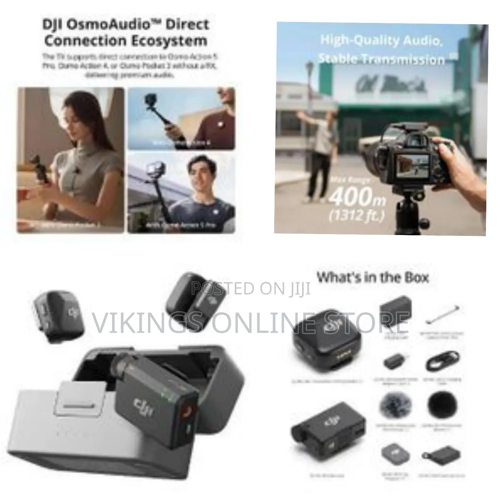 Dji Mic Mini (2 Tx + 1 Rx + Charging Case), Wireless Microphone