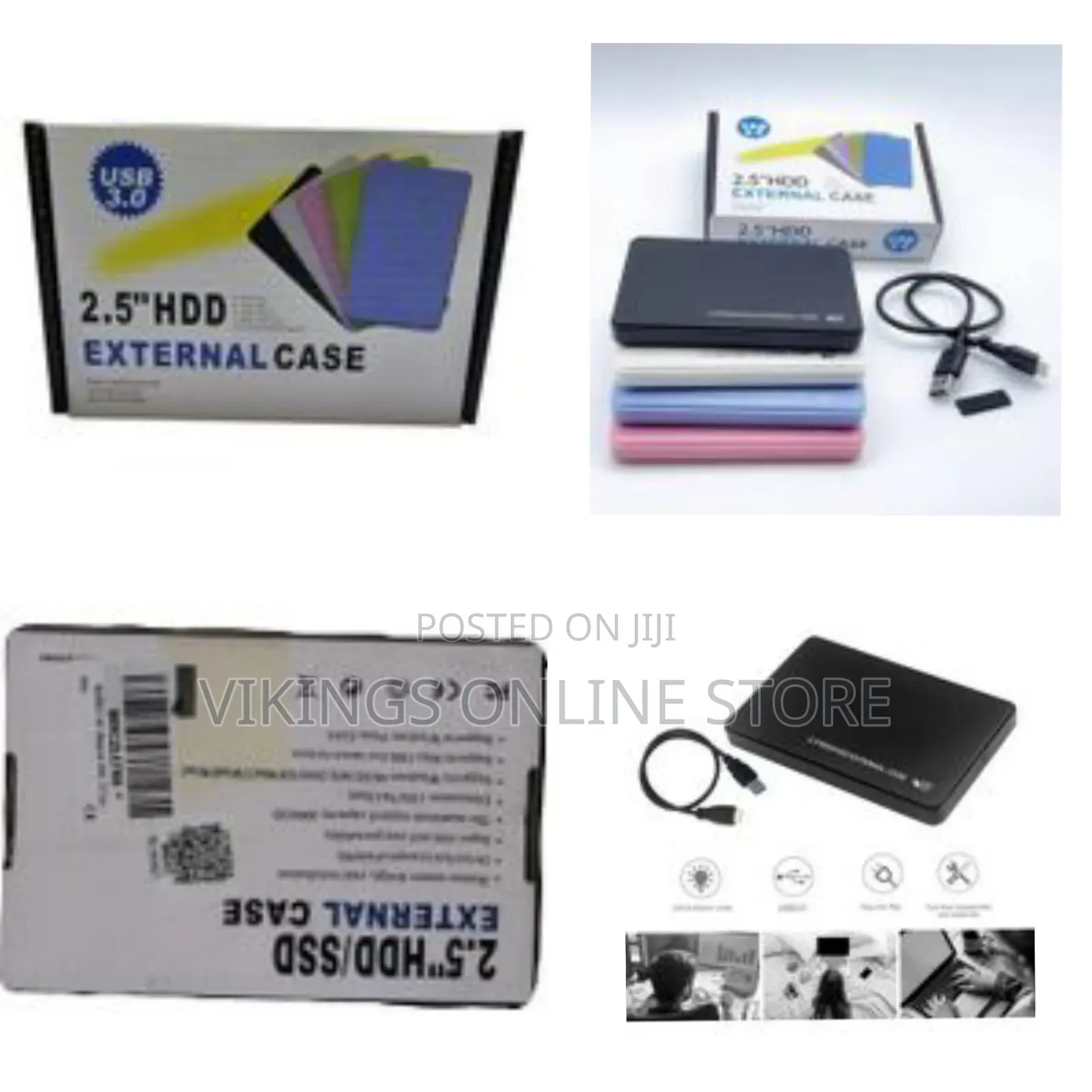 HDD Enclosure, 2.5 Inch Sata Usb 3.0 HDD Hard Drive External Enclosure