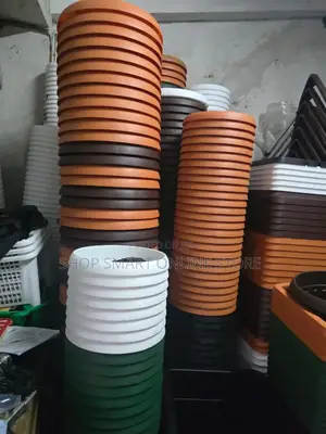 Rounded Plastic Flower Pots Plastic Flower Pots