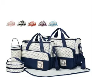 Fashionable 5 In 1 Baby Diaper Bag