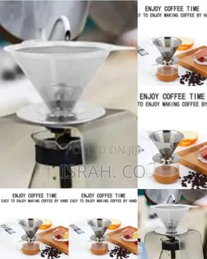 Stainless Steel Coffee Filter Pour Over Funnel Brew Drip Tea Metal Mes