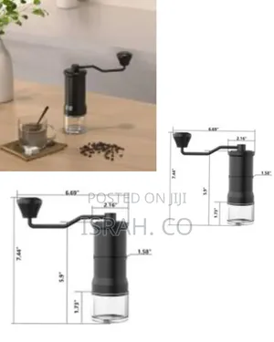 Manual Coffee Grinder With Adjustable Ceramic Conical Hand Burr
