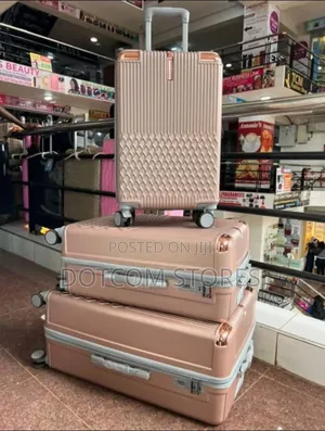 Rose Gold Hardshell Luggage Sets