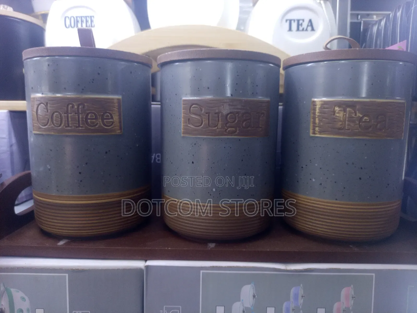 Generic 3-Piece Ceramic Canister Set