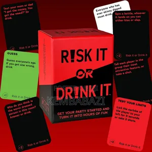 Risk It or Drink It" Adult Drinking Game.