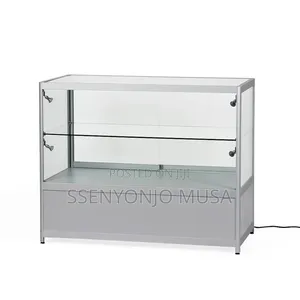 Counter Show Case 5x3ft 2-Layer Display Case With Lock and Safe