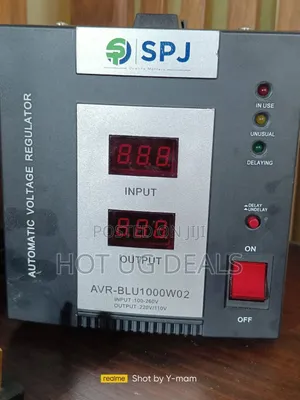 Spj Automatic Voltage Regulator 1000w - Black (3yrs Wrnty)