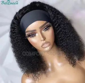 Headband Human Hair Wigs Inches 18