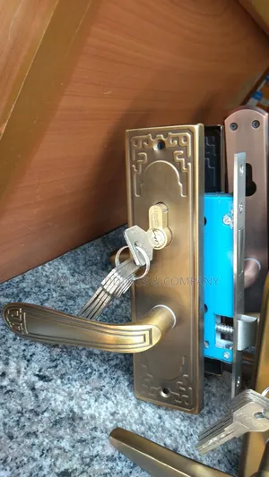 Brass Mortise Door Handle Lock With Brass Lock Body