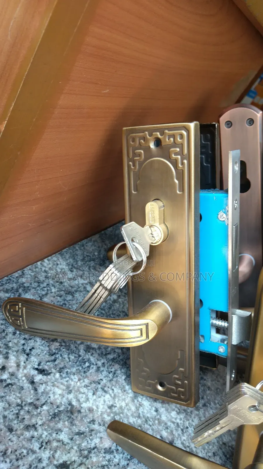 Brass Mortise Door Handle Lock With Brass Lock Body