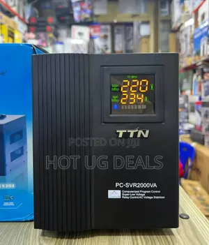 Ttn  Pc-svr2000va Automatic Voltage Stabilizer 2000w - Black