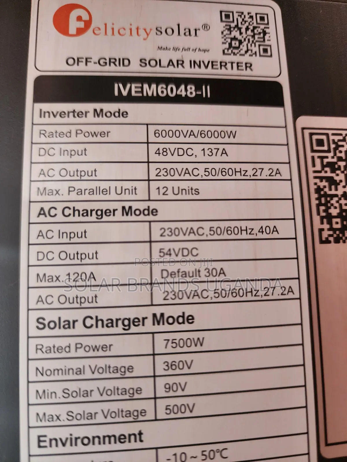 6kva Hybrid Inverter