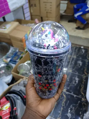 Ice Glass With Straw
