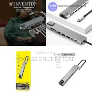 Travel Usb 3.0 Connectivity Hub Usb-C Adapter Laptop Docking Station