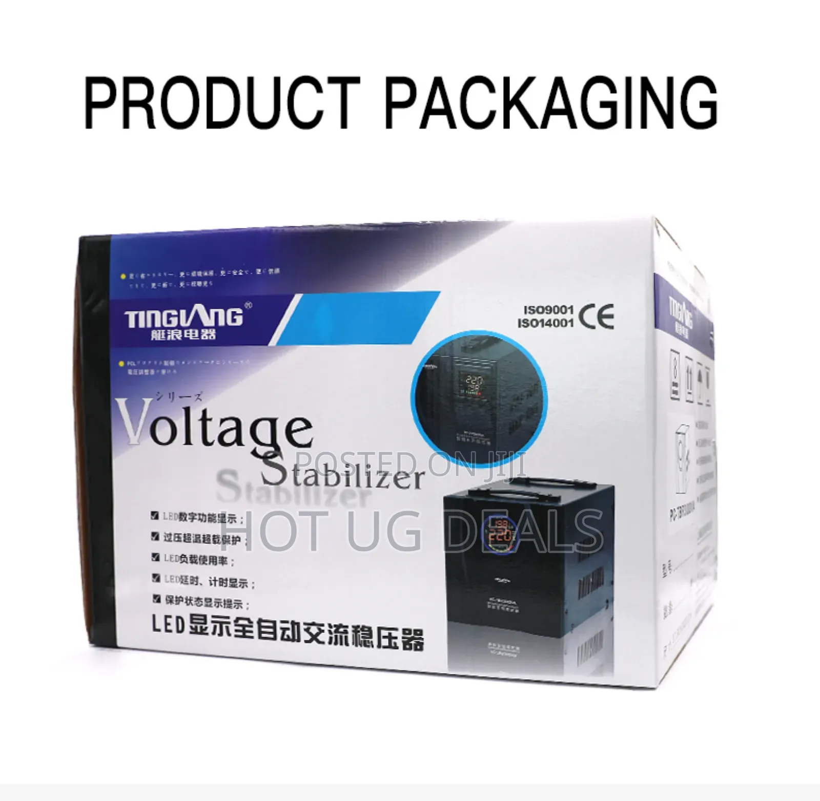 3000w Automatic Voltage Stabilizer Tnnpc-svr3000va - Black