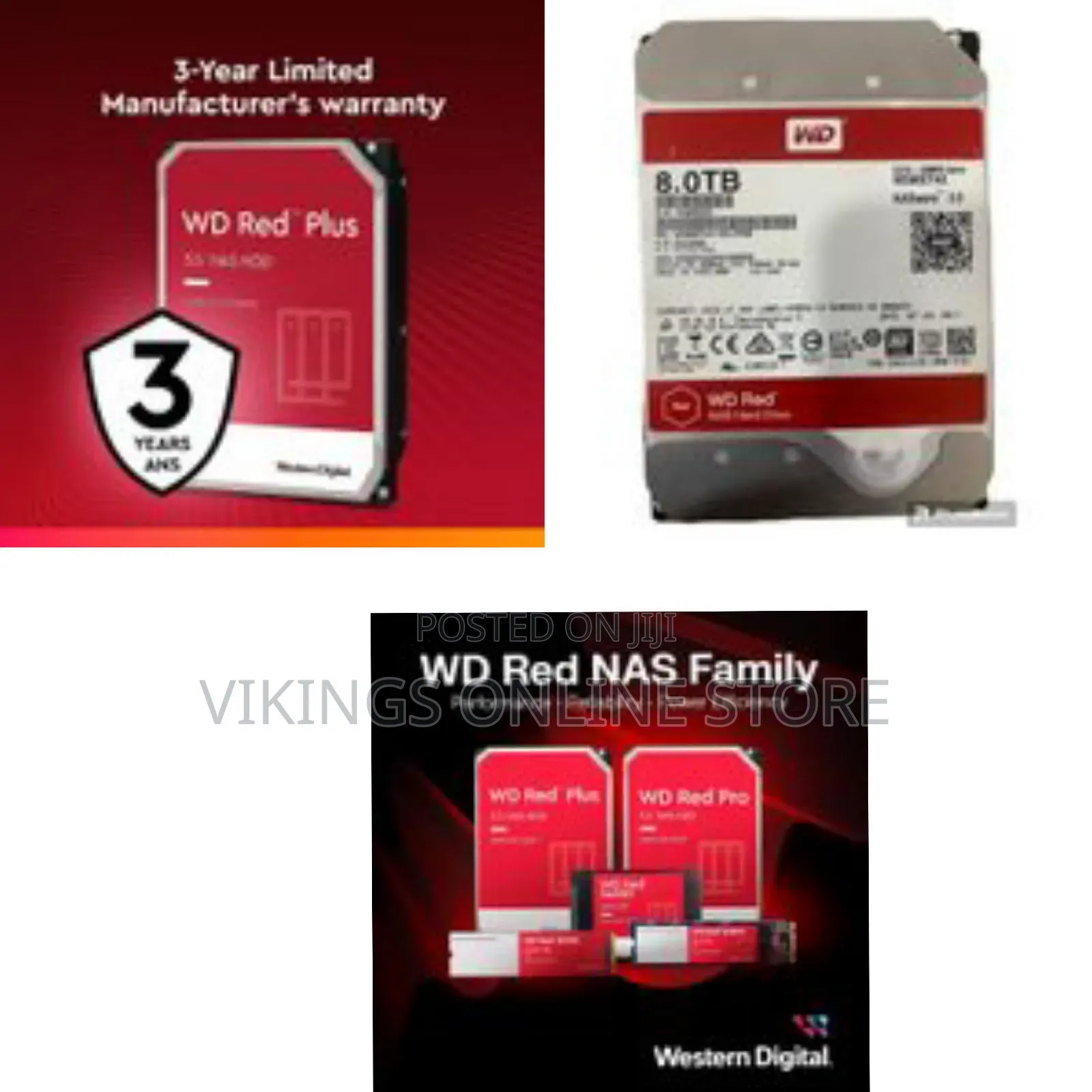 Wd Western Digital 8tb Red Plus Nas Internal Hard Drive HDD - 5640 RPM