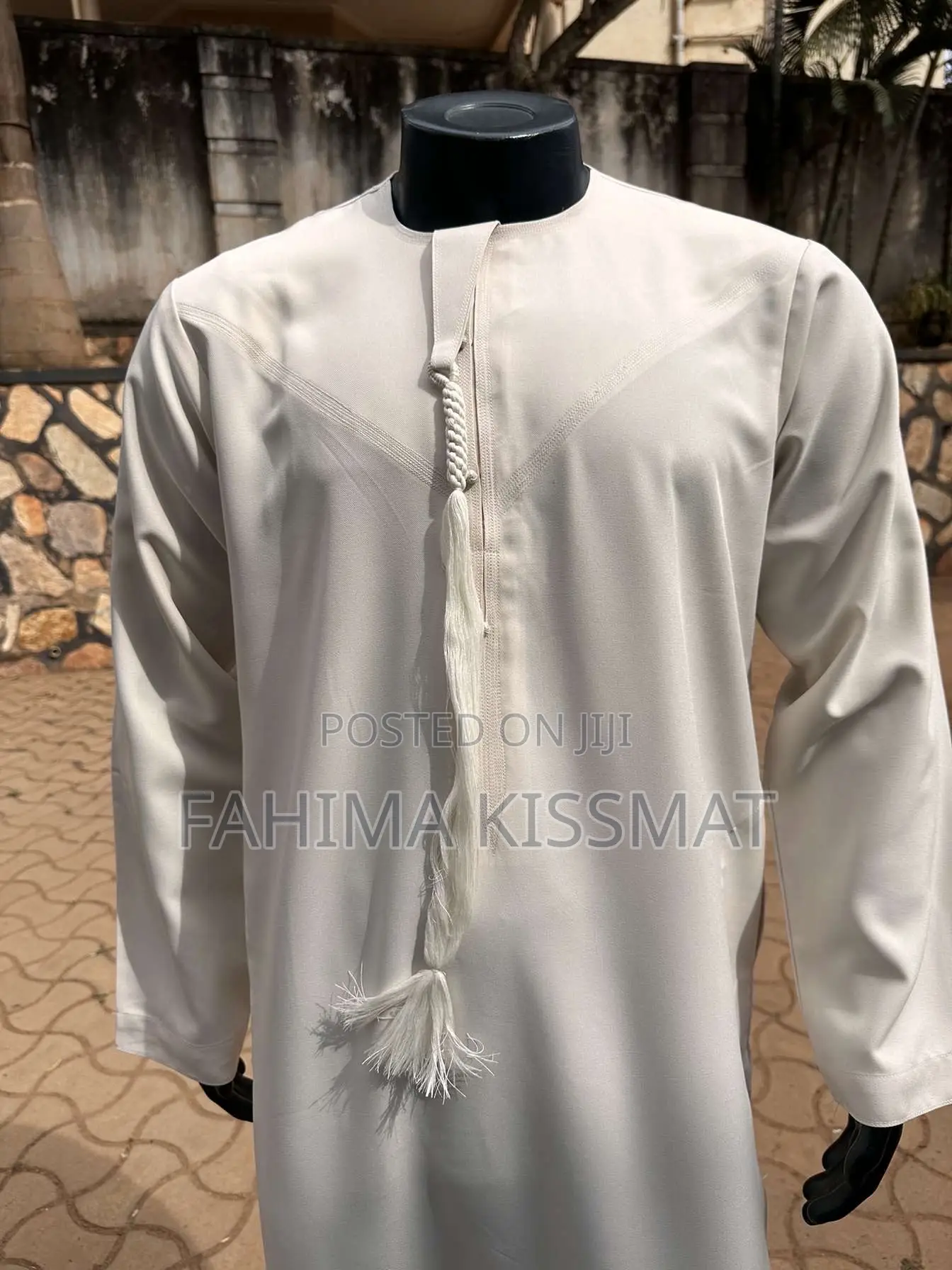 Long Sleeves Collar-Less Kanzus