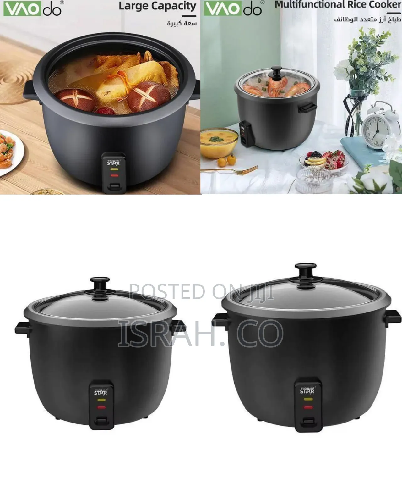 Winningstar Electric Rice Cooker With Glass Lid, 6l