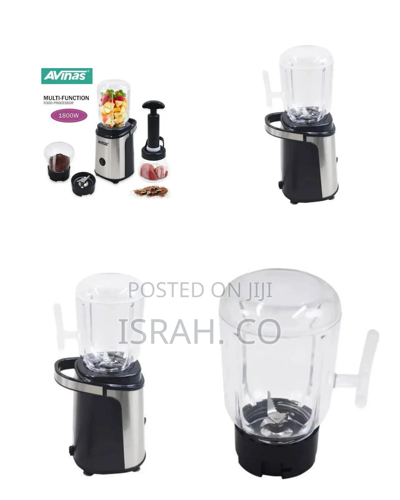 Avinas Multi-Function Food Processor Blender With Grinder