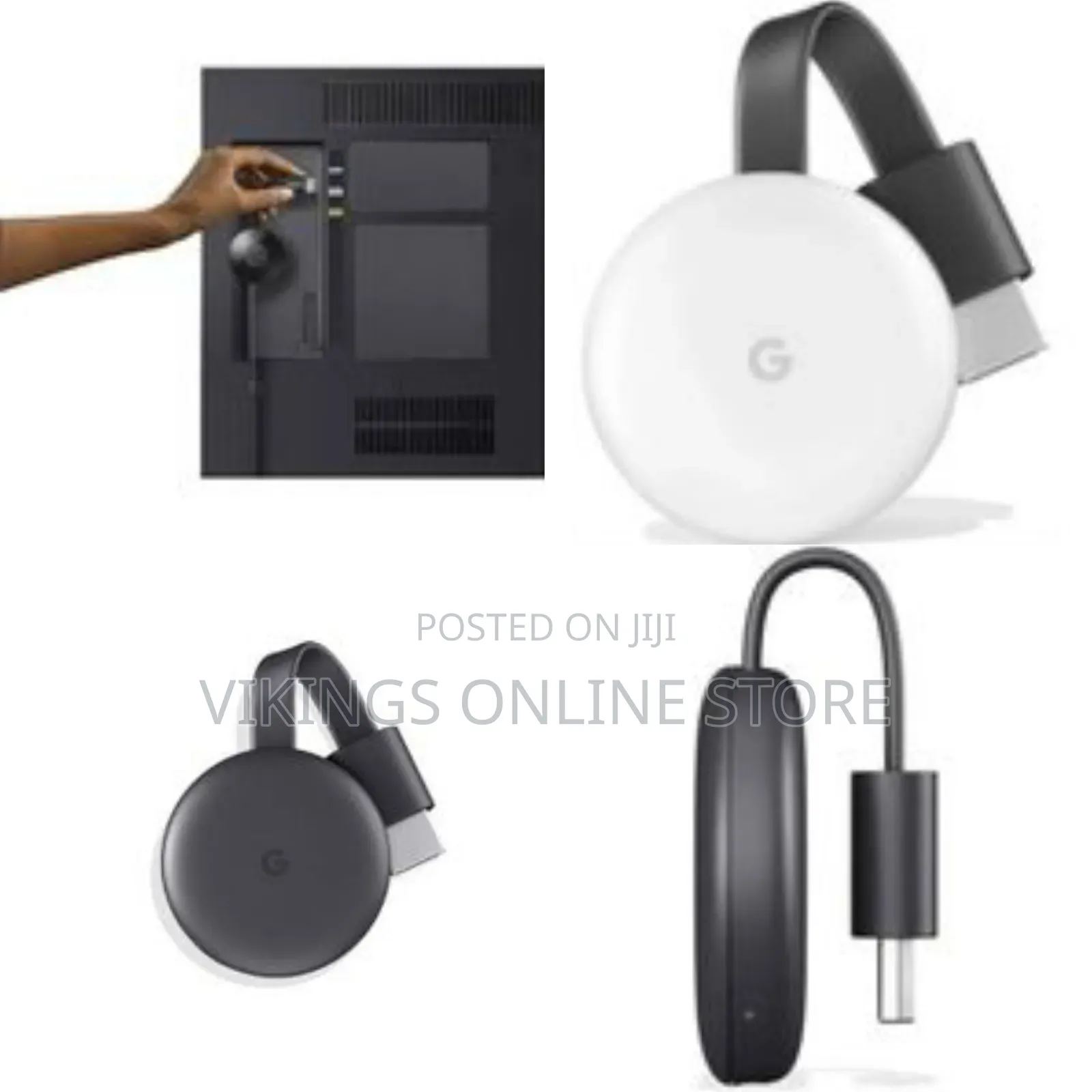 Google Chromecast - Streaming Media Player Device With Hdmi Cable