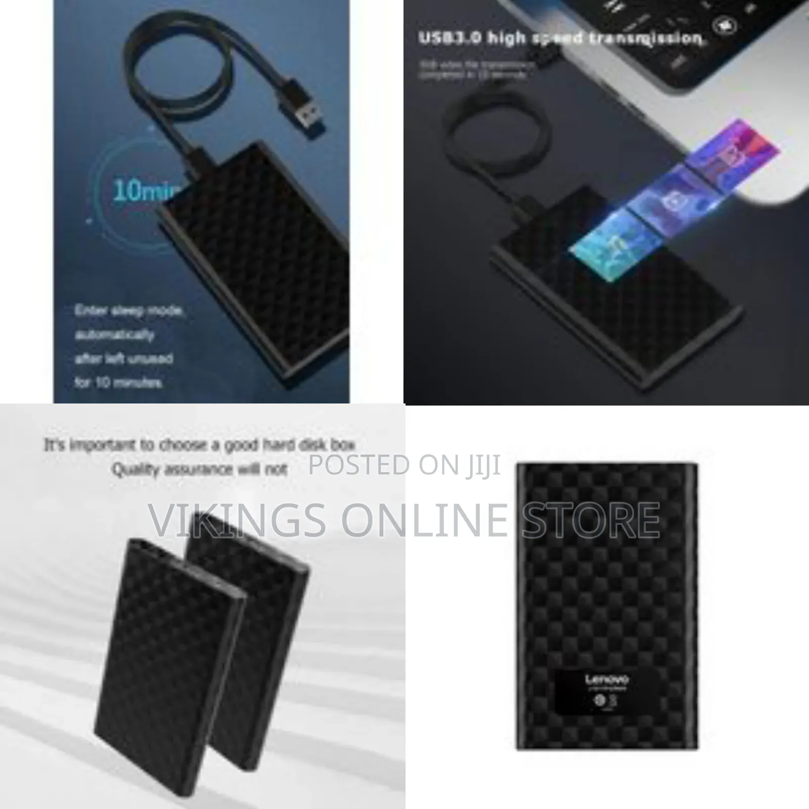 Lenovo S02 HDD Case 2.5 Usb3.0 External Hard Drive Enclosure – Usb3