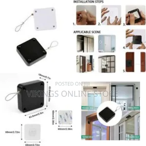 Punch-Free Automatic Sensor Door Closer, Multifunctional Automatic