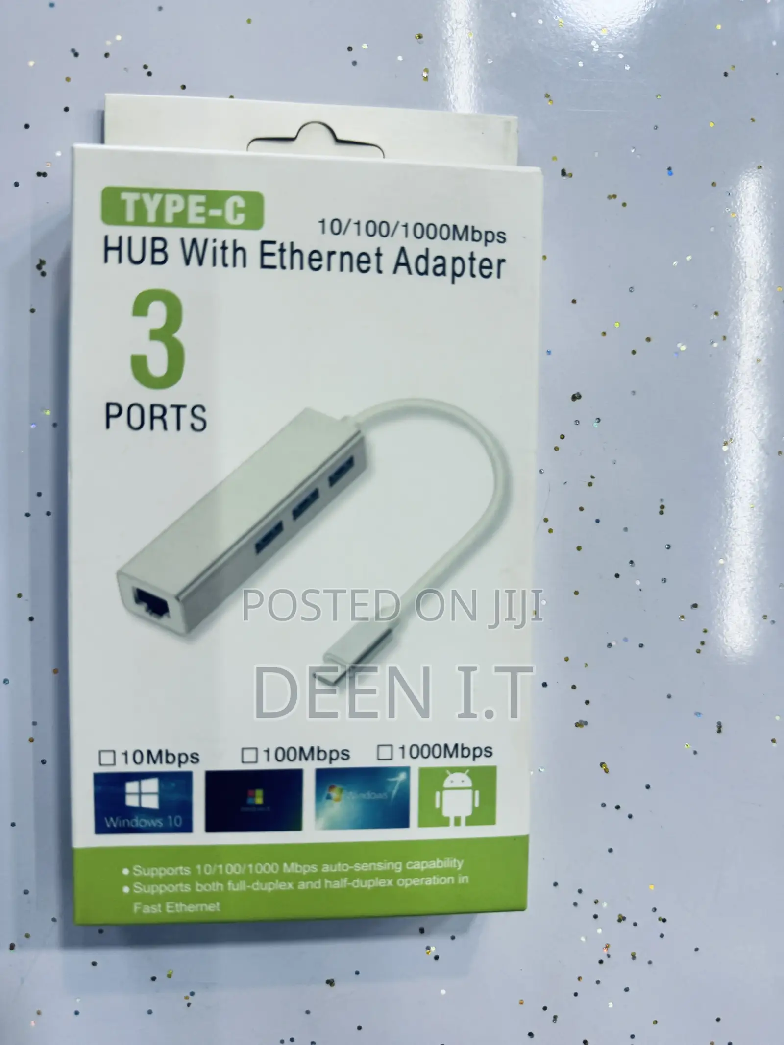 Usbc/ Type-C Hub With Ethernet Adapter