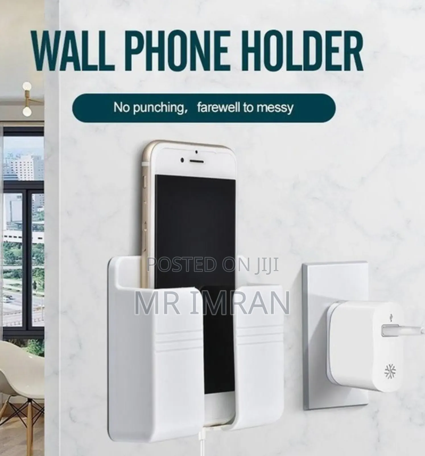 Wall-Mounted Mobile Phone Charging Holder