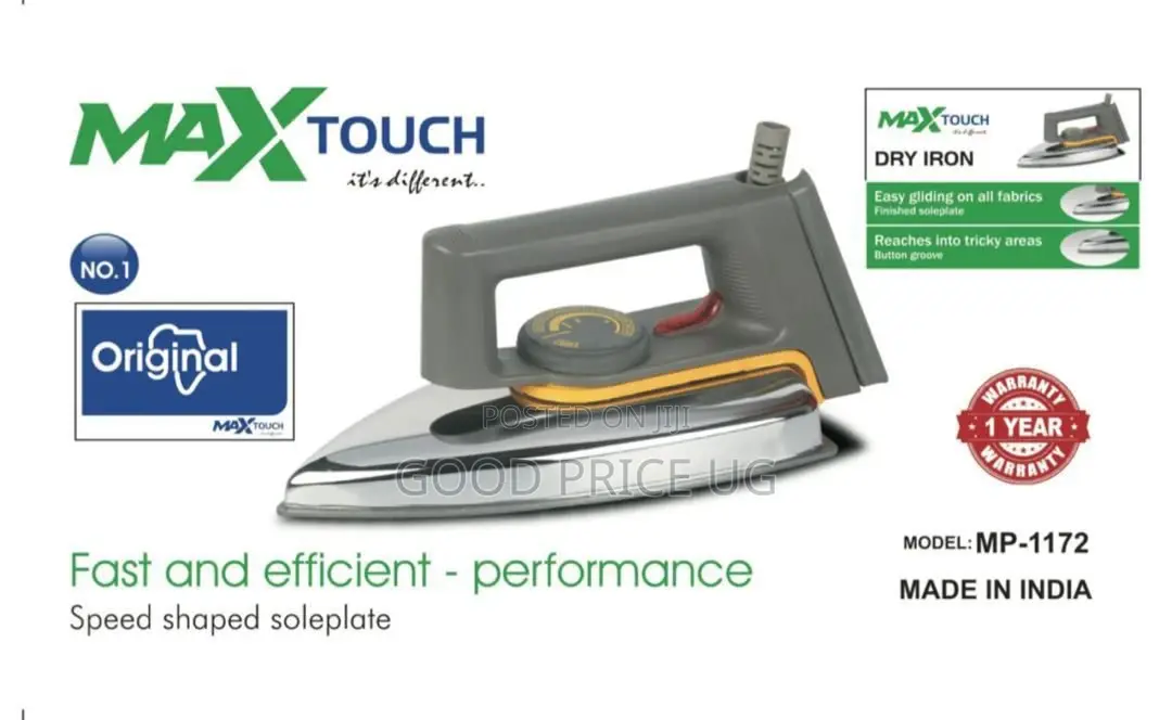 Max Touch Model Mp-1172 Dry Electric Iron