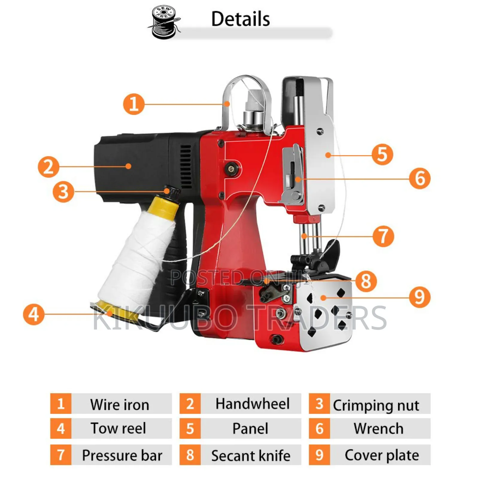 Bag Closing Machine Handheld Bag Stitcher Industrial Bagcloser Machine