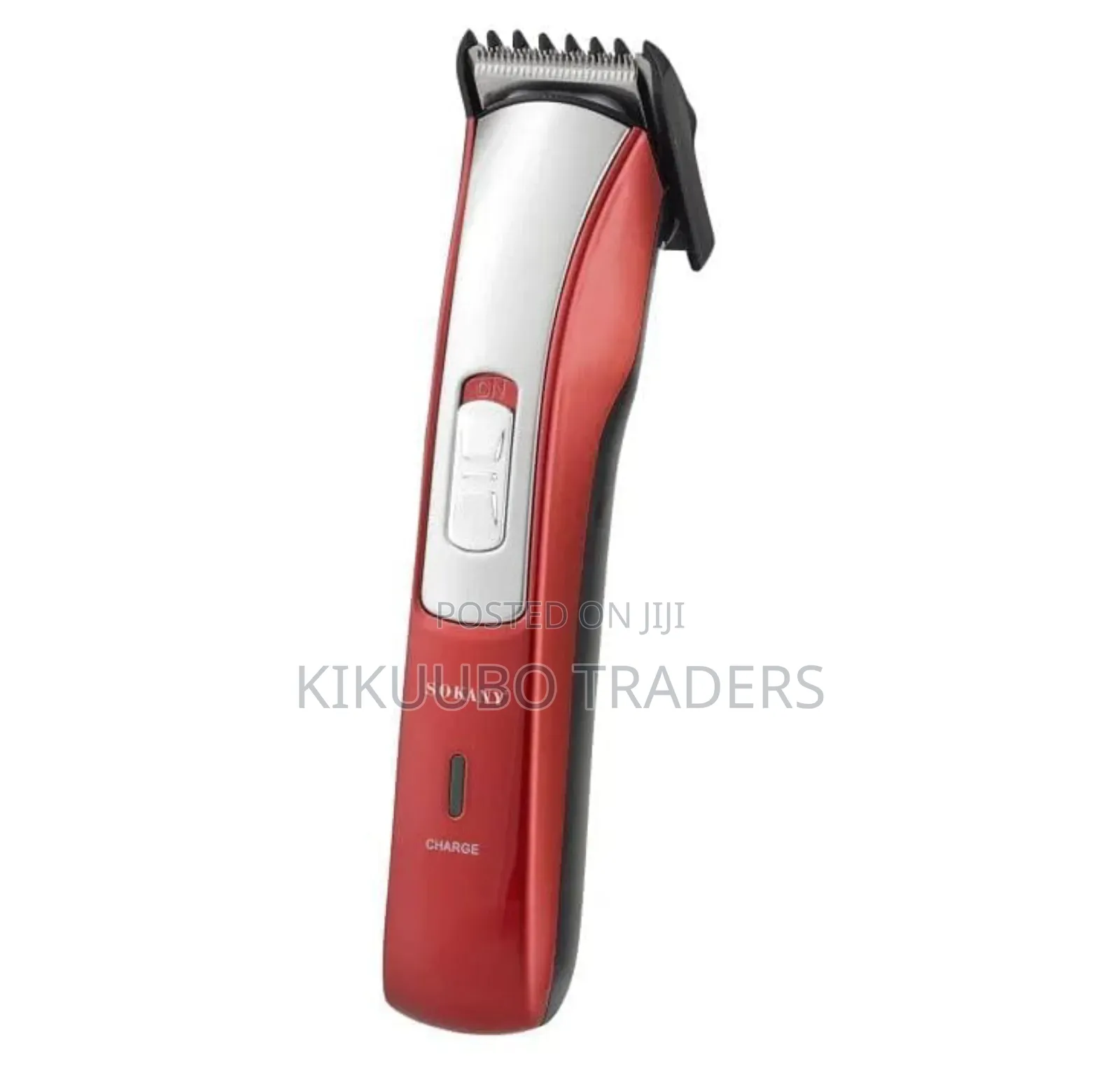 Rechargeable Hair Trimmer, Red