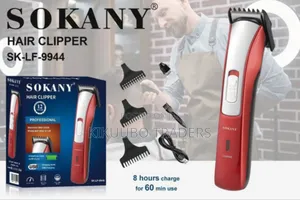 Rechargeable Hair Trimmer, Red