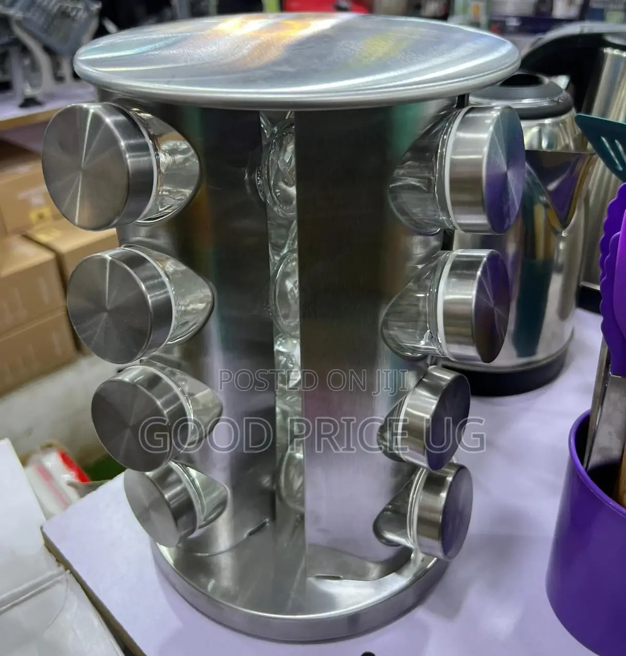 Stainless Steel Rotating Spice Rack,