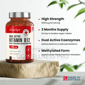 Vitabright Vitamin B12 60 Tablets ~ 2 Month Supply