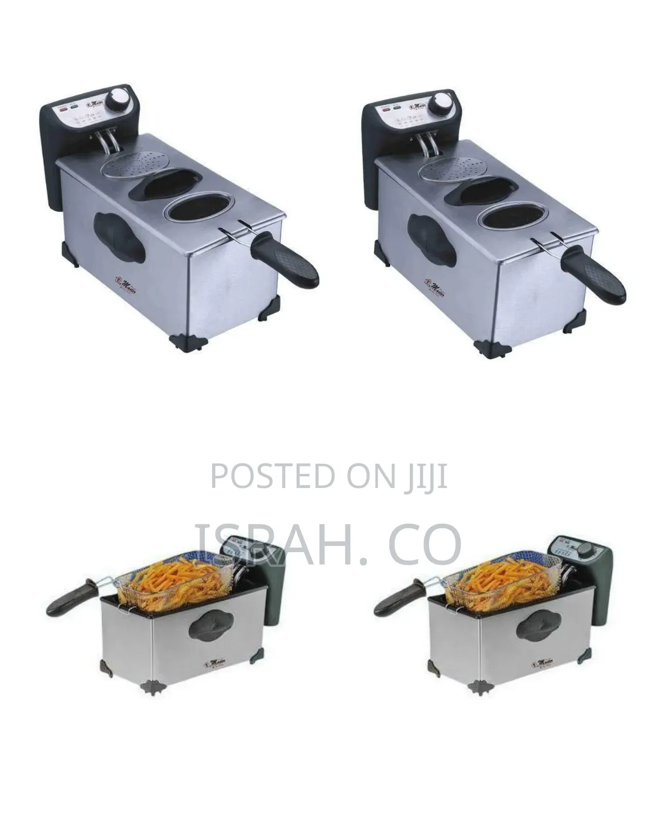 Electro Master Dual-Basket Deep Fryer - Multicolor